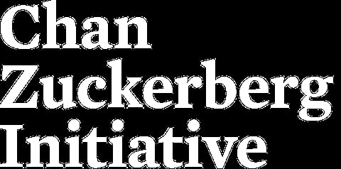 Chan Zuckerberg Initiative logo in white text on black background